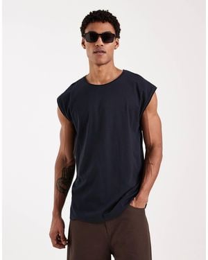 Brave Soul Oversized Tank Singlet - Blue