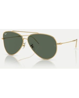 Ray-Ban Aviator Pilot Sunglasses With Lens - Green