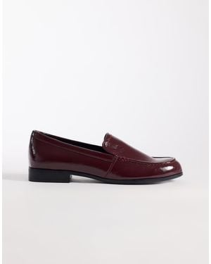 ASOS Melva Clean Round Toe Loafers - Brown