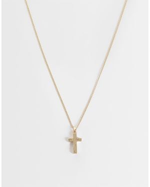 ASOS Cross Pendant Necklace - White