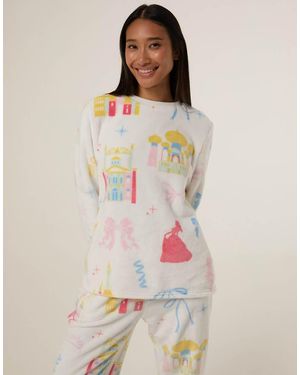Skinnydip London Disney Princess Glitter Fleece Twosie Set - White
