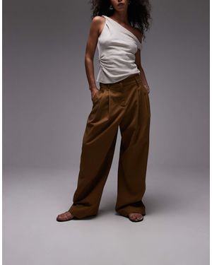 Mango – bundfalten-hose - Braun
