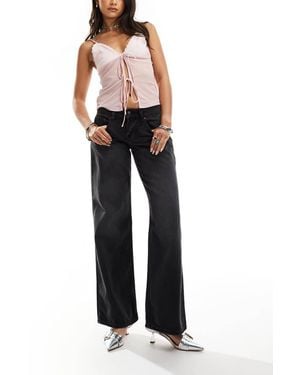 Motel Low Rise Parallel Leg Jeans - Grey