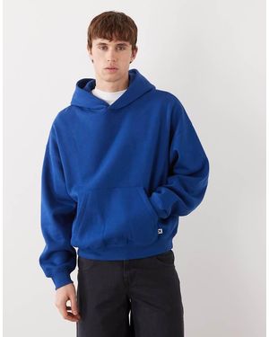 Collusion Sudadera De Corte Cuadrado Extragrande Con Capucha De - Azul