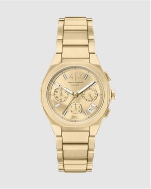 ARMANI EXCHANGE Sync Chronograph-Tone Stainless Steel Watch - Metallic