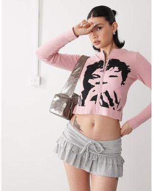 Edikted – minirock aus jerseystrick - Pink