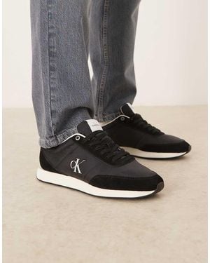 Calvin Klein Zapatillas De Deporte Negras Y Blancas Retro Runner De Calvin Klein - Negro