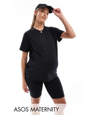 Mama.licious Mamalicious Maternity T-Shirt And Short Set - Black
