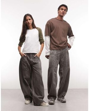 Cheap Monday Dunno Jeans Skater Super Baggy - Nero
