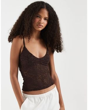Hollister Holister Lace Halterneck Top - Black