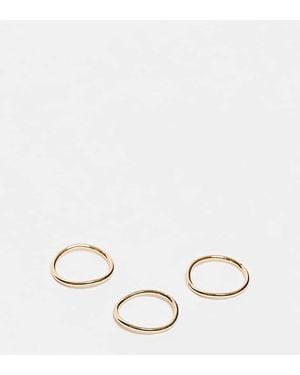 ASOS 14k Gold Plated Stacking Ring - Natural