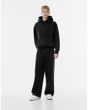 Pull&Bear Skater Tracksuit Bottoms - Black