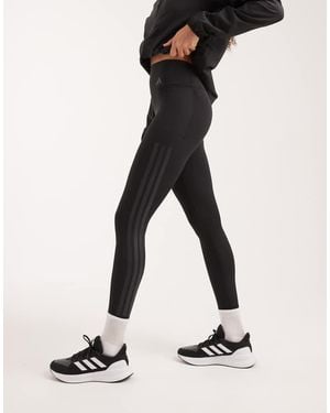 adidas Originals Optime Workout 3-Stripes 7/8 Leggings - Black
