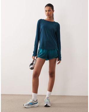 Sweaty Betty – get set – 2-in-1 trainingsshorts - Blau