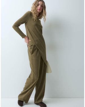 ASOS Supersoft Wide Leg Co-ord Trouser - Green