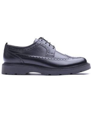 Base London Phase Brogue Shoe - Blue