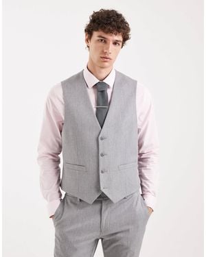 ASOS Skinny Suit Vest - Gray