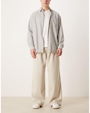 Prohibited Double Pleated Trousers - Natural