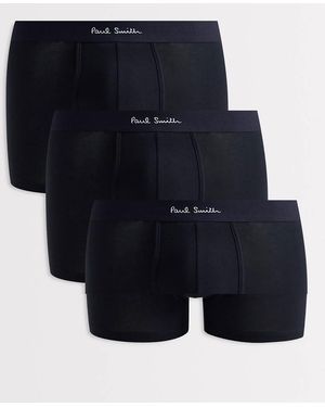 Paul Smith Trunks 3 Pack With Waistband - Blue