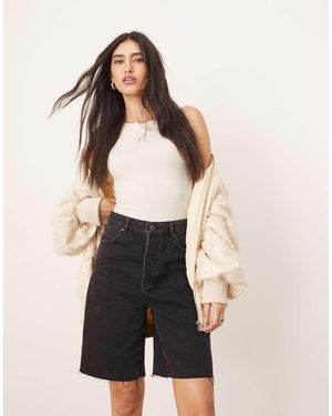 ARRANGE Pantalones Cortos Vaqueros Negro Lavado Sueltos Wilson De