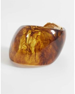 ASOS Bracciale Rigido Grande - Marrone
