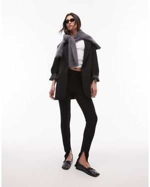 Mango Zip Detail Leggings - White