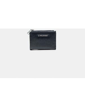Stradivarius Snakeskin Print Card Holder Purse - Blue