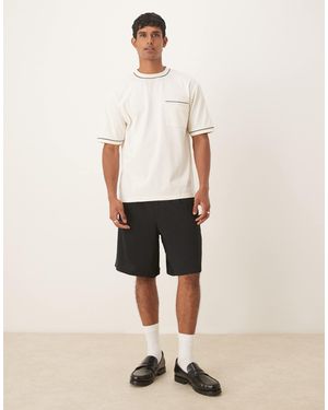 ASOS Short droit habillé coupe longue - Neutre