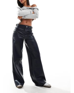 ONLY Pantaloni A Fondo Ampio Scuro - Blu