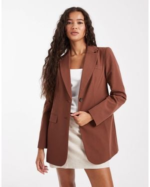 Miss Selfridge Cinched Blazer - Brown