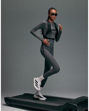 4505 Premium Reflective High Waist Running Legging With Phone Pockets And Bonded Seams - Black