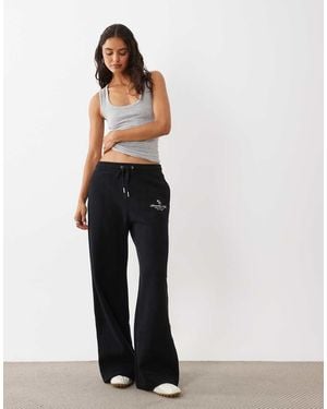 Abercrombie & Fitch High Rise Wide Leg joggers - White