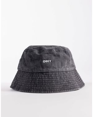 Obey – pigment – anglerhut aus twill - Schwarz