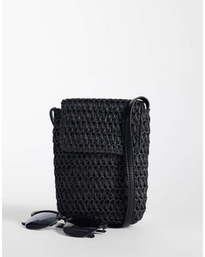 ASOS Knit Cross Body Bag - Black