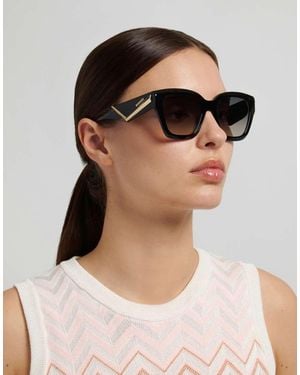 Missoni Sunglasses Square Sunglasses With Shaded Lenses - Black