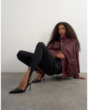 TOPSHOP Stirrup Bengaline Trouser - Brown