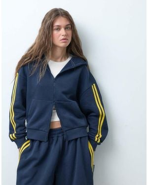 Collusion Sports Squadrato Con Chiusura Con Zip - Blu
