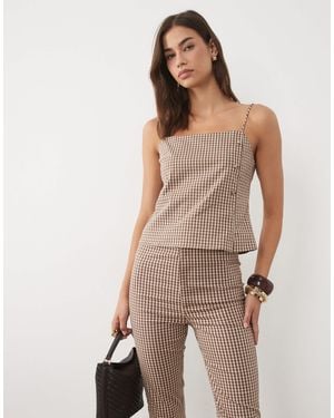 Mango Farm Cotton Rich Strappy Cami Top Co-ord - Natural