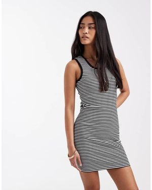 Tommy Hilfiger Essential Ribbed Bodycon Mini Dress - Black