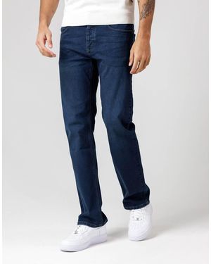 French Connection Cotton Straight Leg Stretch Denim Jeans - Blue