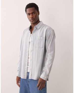 Abercrombie & Fitch Long Sleeve Shirt - Blue