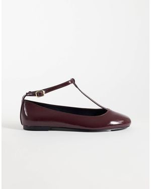 ASOS Lulu t-bar-ballerinas - Weiß