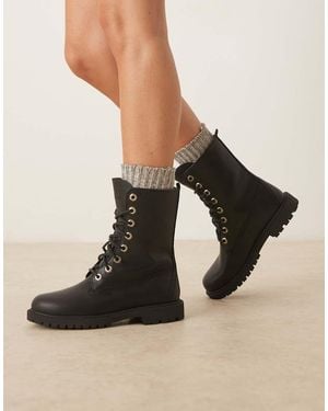 Timberland 8-Inch Lace-Up Waterproof Boot - Black