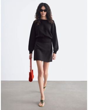 & Other Stories Pullover mit volumenärmeln und breitem umschlag - Weiß