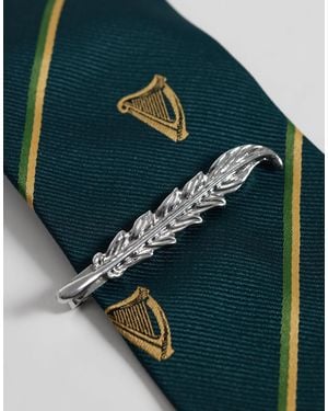 ASOS Feather Tie Bar - Blue