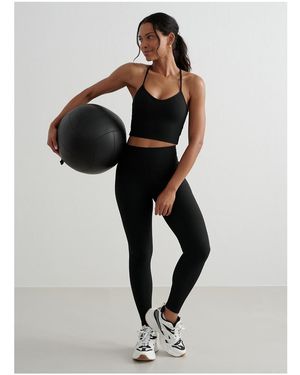 Aim'n Ribbed Performance Tights - Black