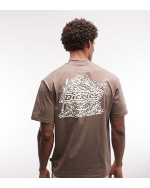 Dickies Beachwood Trails Backprint T-shirt - Brown