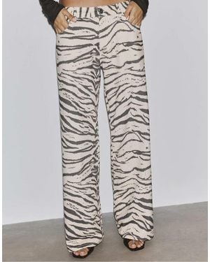 Stradivarius Wide-leg Trousers - Grey