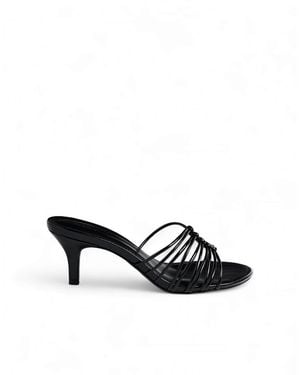 NA-KD Mules mit riemchendetails - Schwarz