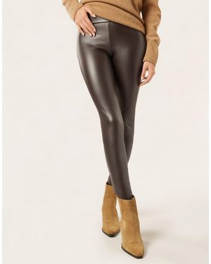 Calzedonia Thermal Leather Effect Leggings - Natural